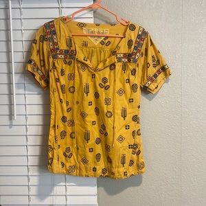 Ryan michael vintage western 100% cotton shirt